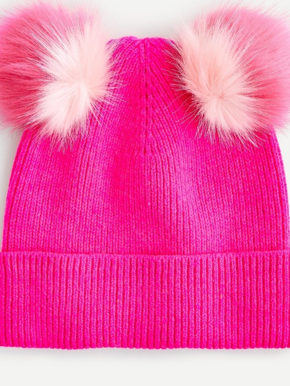 Crewcuts Double Pom-Pom Beanie Pink